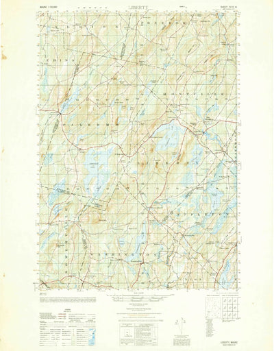 United States Geological Survey Liberty, ME (1950, 50000-Scale) digital map