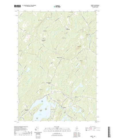 United States Geological Survey Liberty, ME (2021, 24000-Scale) digital map