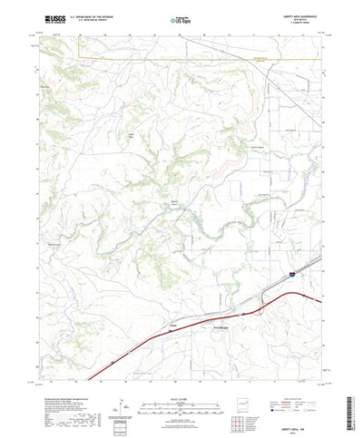 United States Geological Survey Liberty Mesa, NM (2023, 24000-Scale) digital map