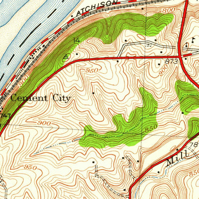United States Geological Survey Liberty, MO (1935, 24000-Scale) digital map
