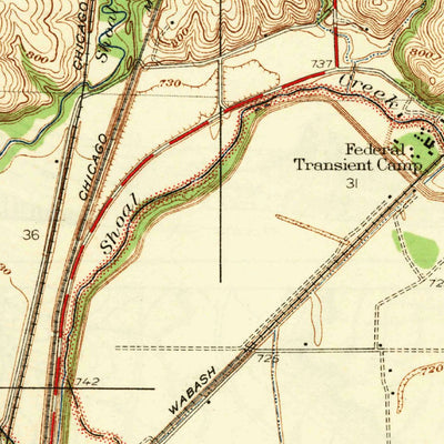 United States Geological Survey Liberty, MO (1940, 31680-Scale) digital map
