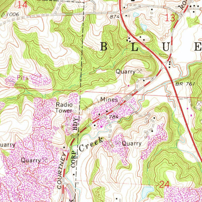 United States Geological Survey Liberty, MO (1965, 24000-Scale) digital map