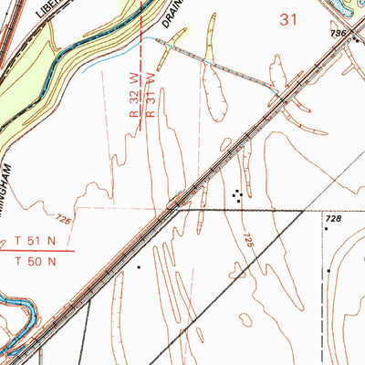 United States Geological Survey Liberty, MO (1990, 24000-Scale) digital map