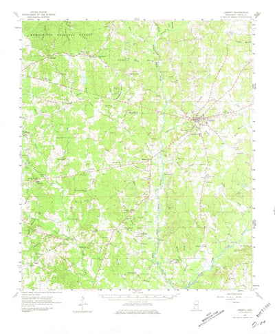 United States Geological Survey Liberty, MS (1961, 62500-Scale) digital map