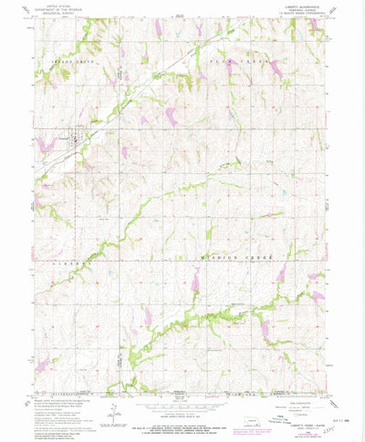 United States Geological Survey Liberty, NE-KS (1965, 24000-Scale) digital map