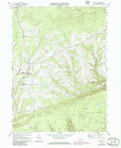 United States Geological Survey Liberty, PA (1969, 24000-Scale) digital map