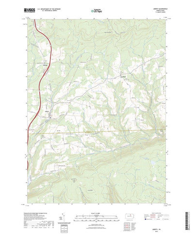 United States Geological Survey Liberty, PA (2023, 24000-Scale) digital map