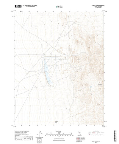 United States Geological Survey Liberty Springs, NV (2021, 24000-Scale) digital map
