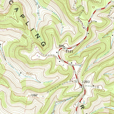 United States Geological Survey Liberty, TN (1962, 24000-Scale) digital map