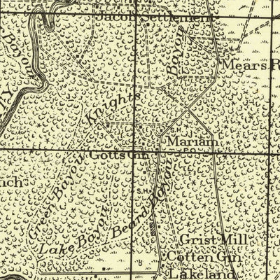 United States Geological Survey Liberty, TX (1943, 125000-Scale) digital map