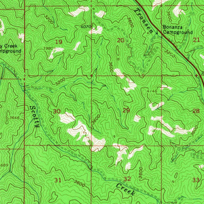 United States Geological Survey Liberty, WA (1961, 62500-Scale) digital map