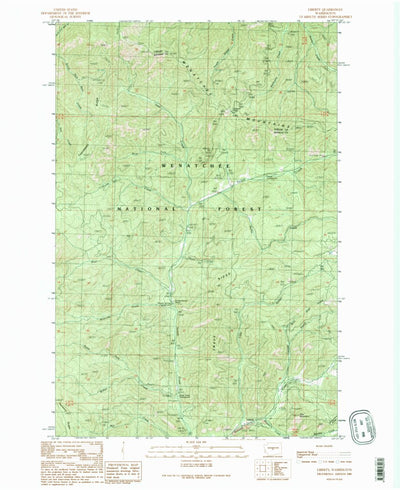 United States Geological Survey Liberty, WA (1989, 24000-Scale) digital map