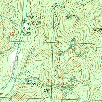 United States Geological Survey Liberty, WA (1989, 24000-Scale) digital map