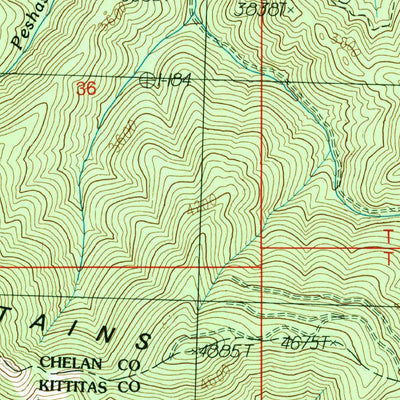 United States Geological Survey Liberty, WA (1989, 24000-Scale) digital map
