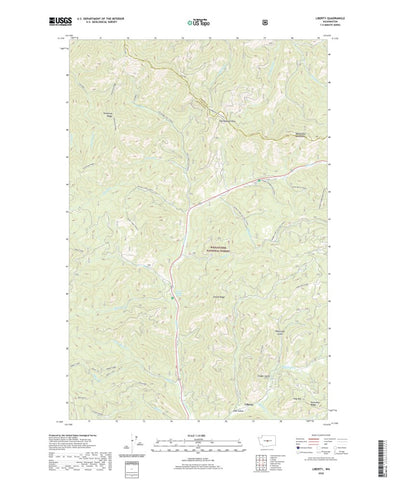 United States Geological Survey Liberty, WA (2020, 24000-Scale) digital map