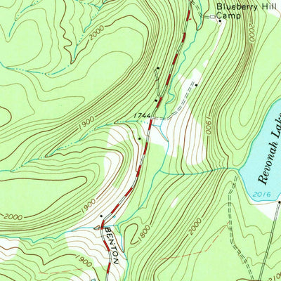 United States Geological Survey Liberty West, NY (1965, 24000-Scale) digital map