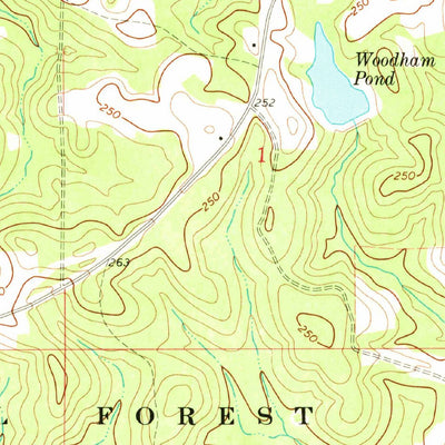 United States Geological Survey Libertyville, AL (1971, 24000-Scale) digital map