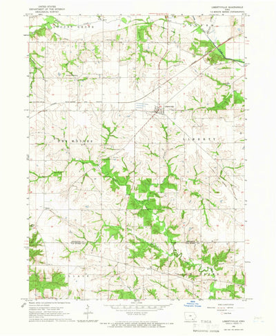 United States Geological Survey Libertyville, IA (1965, 24000-Scale) digital map