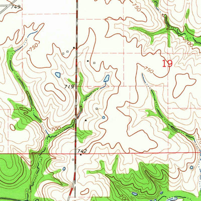 United States Geological Survey Libertyville, IA (1965, 24000-Scale) digital map