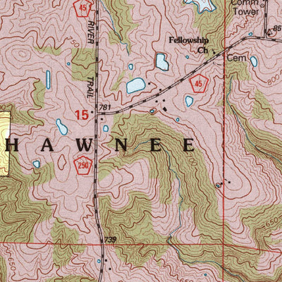 United States Geological Survey Lick Creek, IL (1996, 24000-Scale) digital map