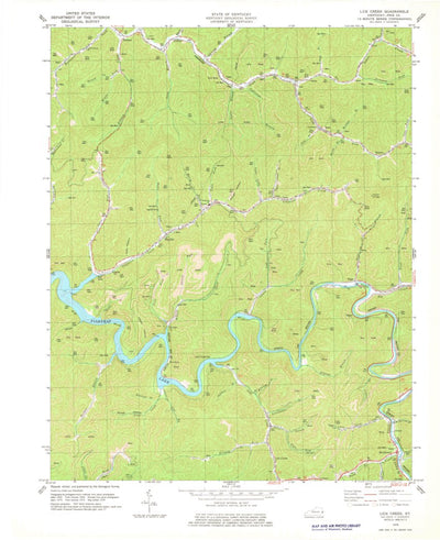 United States Geological Survey Lick Creek, KY (1978, 24000-Scale) digital map