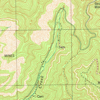United States Geological Survey Lick Creek, KY (1978, 24000-Scale) digital map