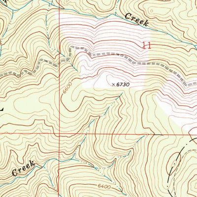 United States Geological Survey Lick Creek, MT (1974, 24000-Scale) digital map