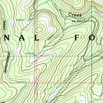 United States Geological Survey Lick Creek, OR (1990, 24000-Scale) digital map