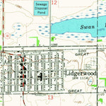 United States Geological Survey Lidgerwood, ND (1964, 24000-Scale) digital map