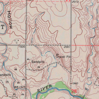 United States Geological Survey Liebenthal, KS (1968, 24000-Scale) digital map