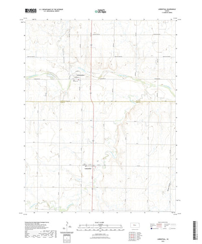 United States Geological Survey Liebenthal, KS (2022, 24000-Scale) digital map