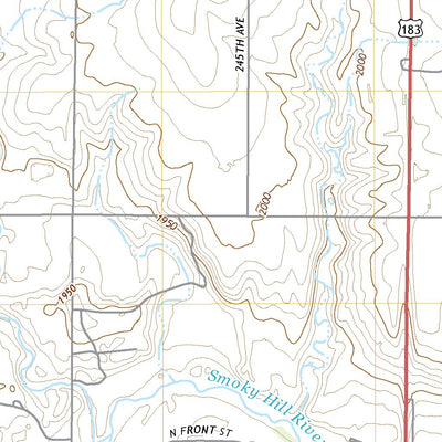 United States Geological Survey Liebenthal, KS (2022, 24000-Scale) digital map