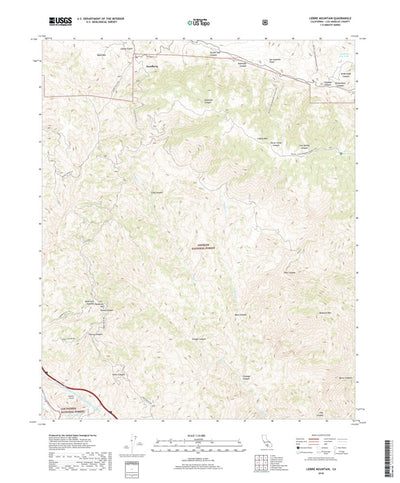 United States Geological Survey Liebre Mountain, CA (2018, 24000-Scale) digital map