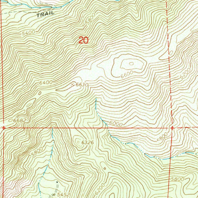 United States Geological Survey Liebre Twins, CA (1965, 24000-Scale) digital map