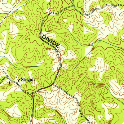 United States Geological Survey Life, TN (1950, 24000-Scale) digital map