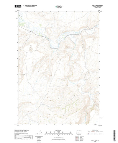 United States Geological Survey Liggett Table, OR (2020, 24000-Scale) digital map