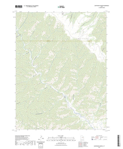 United States Geological Survey Lighthouse Canyon, UT (2023, 24000-Scale) digital map