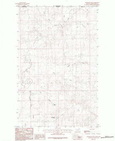 United States Geological Survey Lighthouse Hill, MT (1984, 24000-Scale) digital map