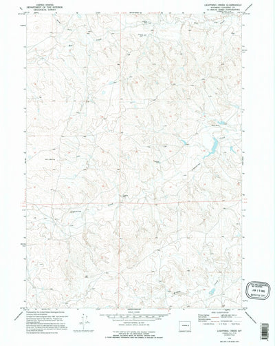 United States Geological Survey Lightning Creek, WY (1970, 24000-Scale) digital map