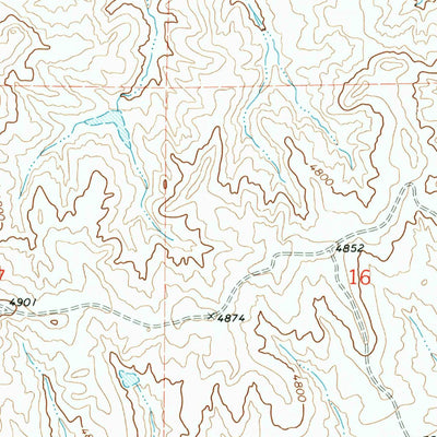 United States Geological Survey Lightning Creek, WY (1970, 24000-Scale) digital map