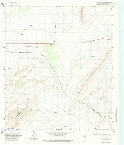 United States Geological Survey Lightning Hills, TX (1983, 24000-Scale) digital map