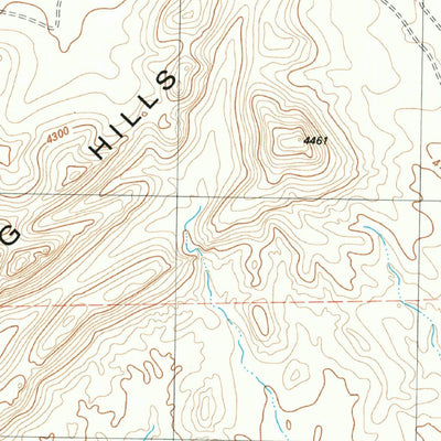 United States Geological Survey Lightning Hills, TX (1983, 24000-Scale) digital map