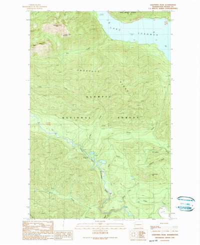 United States Geological Survey Lightning Peak, WA (1990, 24000-Scale) digital map