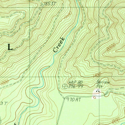 United States Geological Survey Lightning Peak, WA (1990, 24000-Scale) digital map