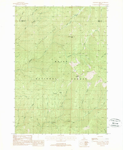 United States Geological Survey Lightning Ridge, ID (1988, 24000-Scale) digital map