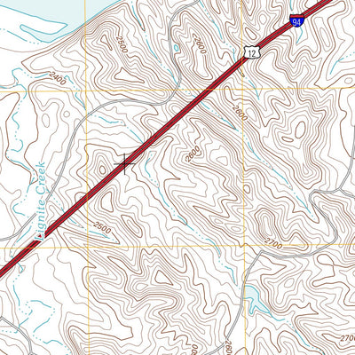 United States Geological Survey Lignite Creek, MT (2011, 24000-Scale) digital map