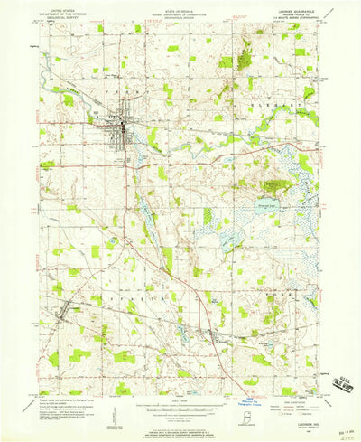 United States Geological Survey Ligonier, IN (1956, 24000-Scale) digital map