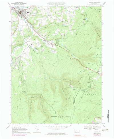 United States Geological Survey Ligonier, PA (1967, 24000-Scale) digital map