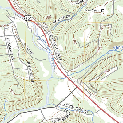 United States Geological Survey Ligonier, PA (2023, 24000-Scale) digital map