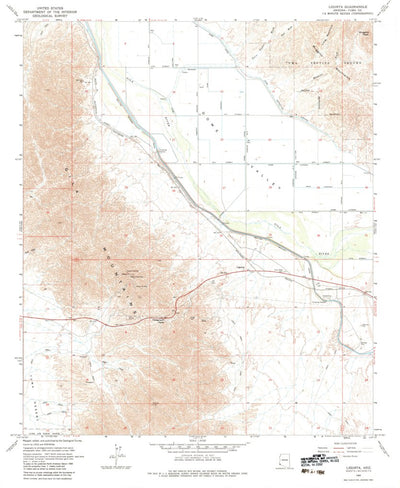 United States Geological Survey Ligurta, AZ (1965, 24000-Scale) digital map